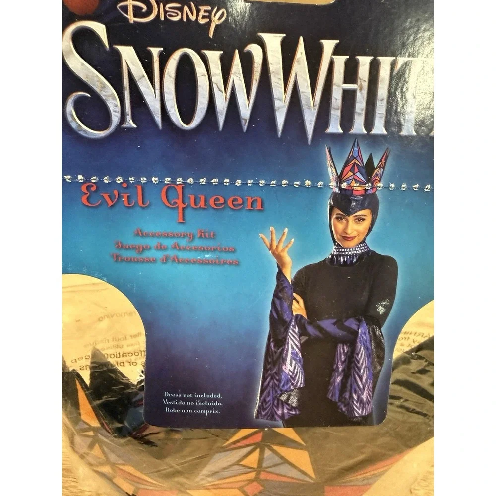 Disguise Snow White Evil Queen Accessory Kit Headpiece Necklace Arm Sleeves